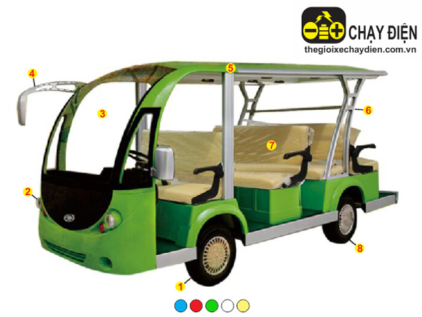 Ô tô điện du lịch 14 chỗ HDK DEL6143K Express Bus 14